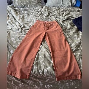 Burnt Orange flare leg jeans